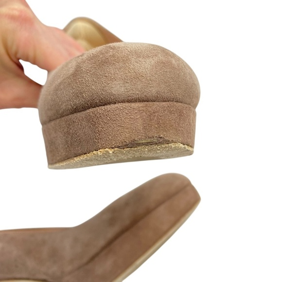 STUART WEITZMAN Larsa Suede Pumps in Toupe Size 8 - Picture 10 of 14